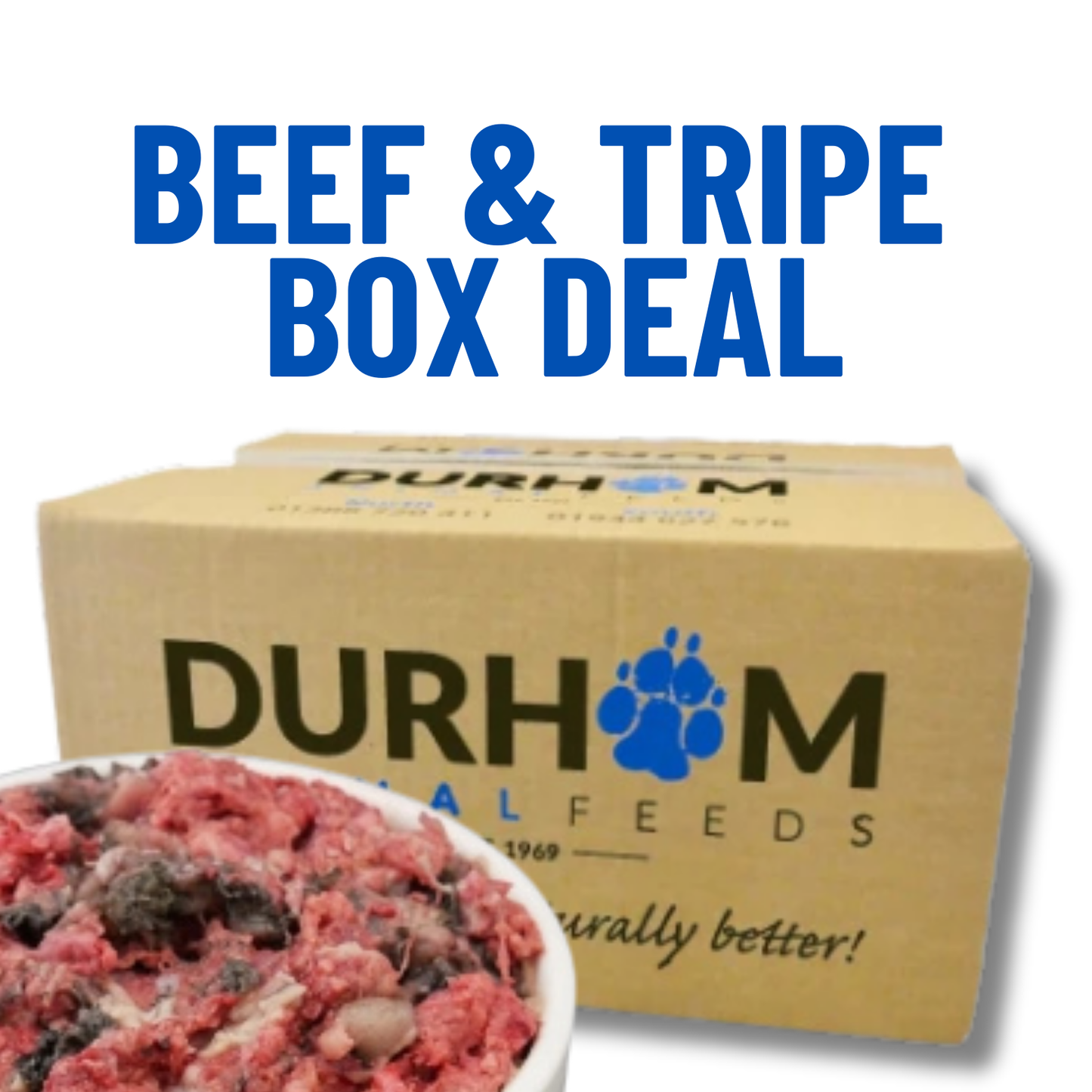 Durham | Beef & Tripe Mince | Whole Box 14 x 454g