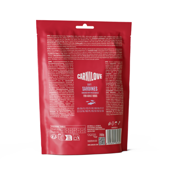 Carnilove | Sardine enriched with Wild Garlic soft treats for dogs