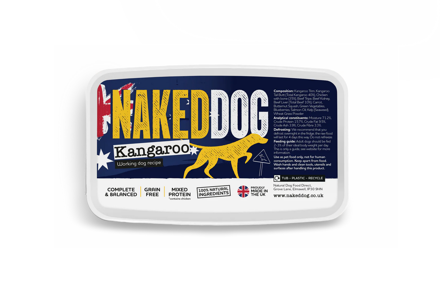 NAKEDDOG | Kangaroo with Beef 2x500g