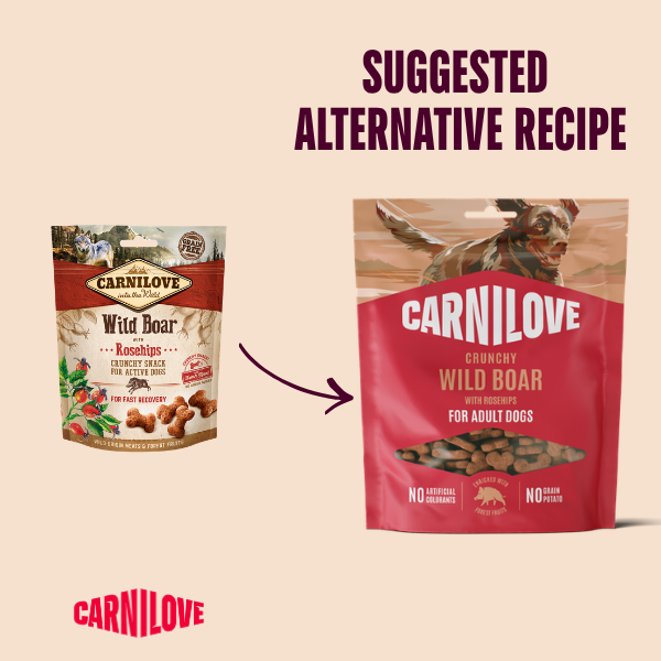 Carnilove | Wild Boar with Rosehips Crunchy Dog Treats