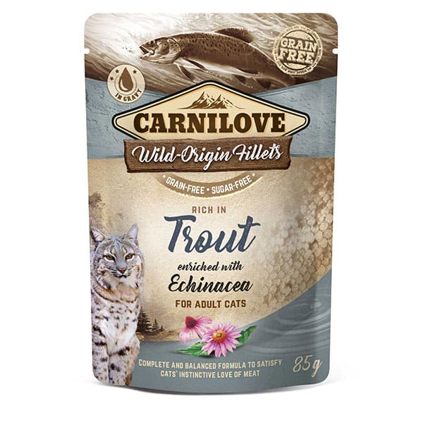 Carnilove Cat | Wet Food Pouch Trout & Echinacea 85g