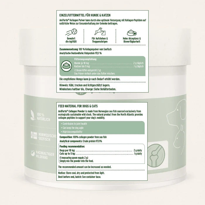 Aniforte | Collagen Powder - Supports Joints, Tendons, Ligament, Cartilage 250g