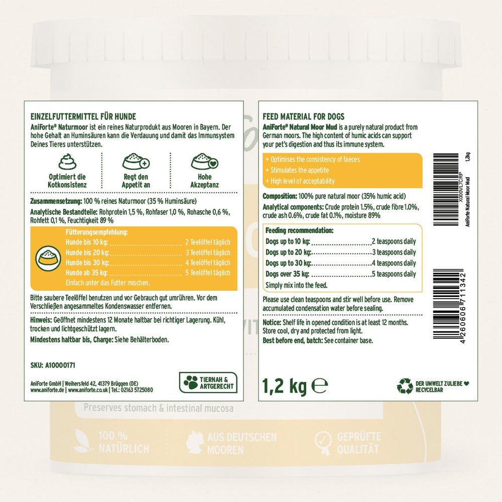 Aniforte | Natural Moor Mud - Supports Digestion and Immune System 300g