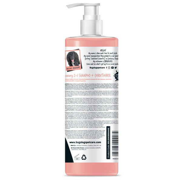 Bugalugs Luxury 2 in 1 Papaya & Coconut 500ml