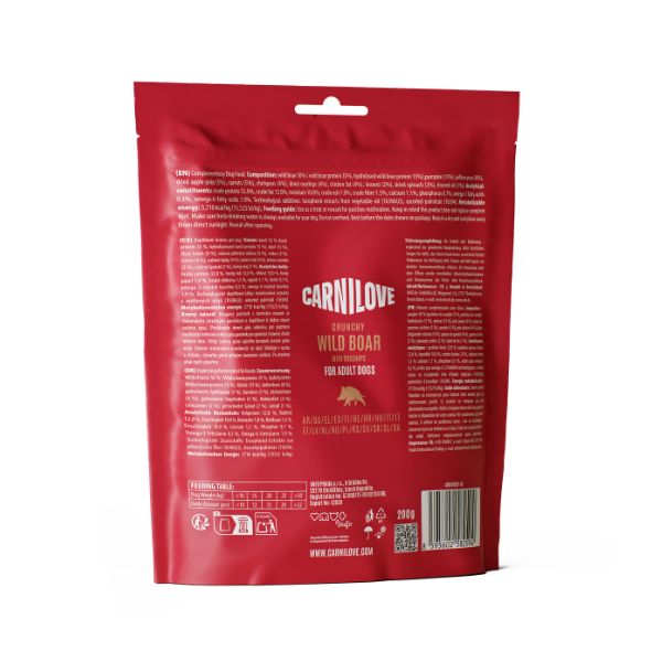 Carnilove | Wild Boar with Rosehips Crunchy Dog Treats