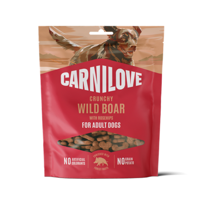 Carnilove | Wild Boar with Rosehips Crunchy Dog Treats