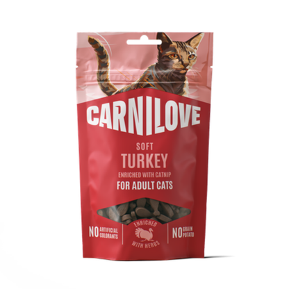 Carnilove | Turkey enriched with Catnip Soft Cat Treats 50g