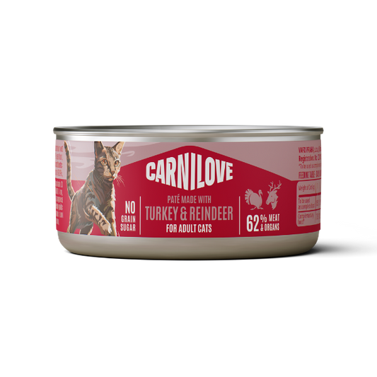 Carnilove | Turkey & Reindeer Pate for Cats 100g