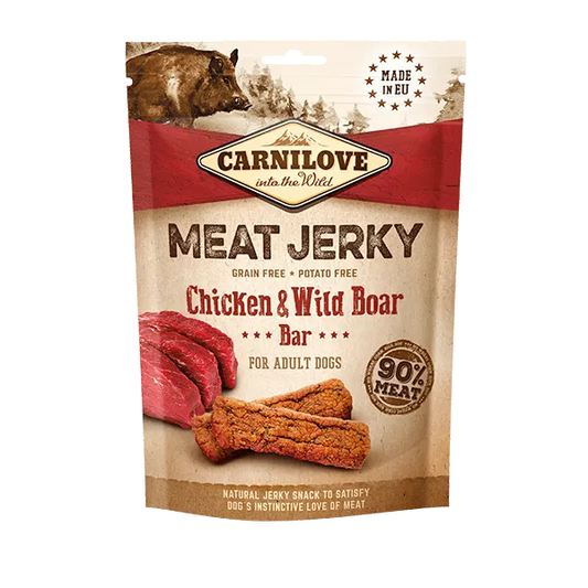 Carnilove | Meat Jerky | Chicken & Wild Boar Bars 100g