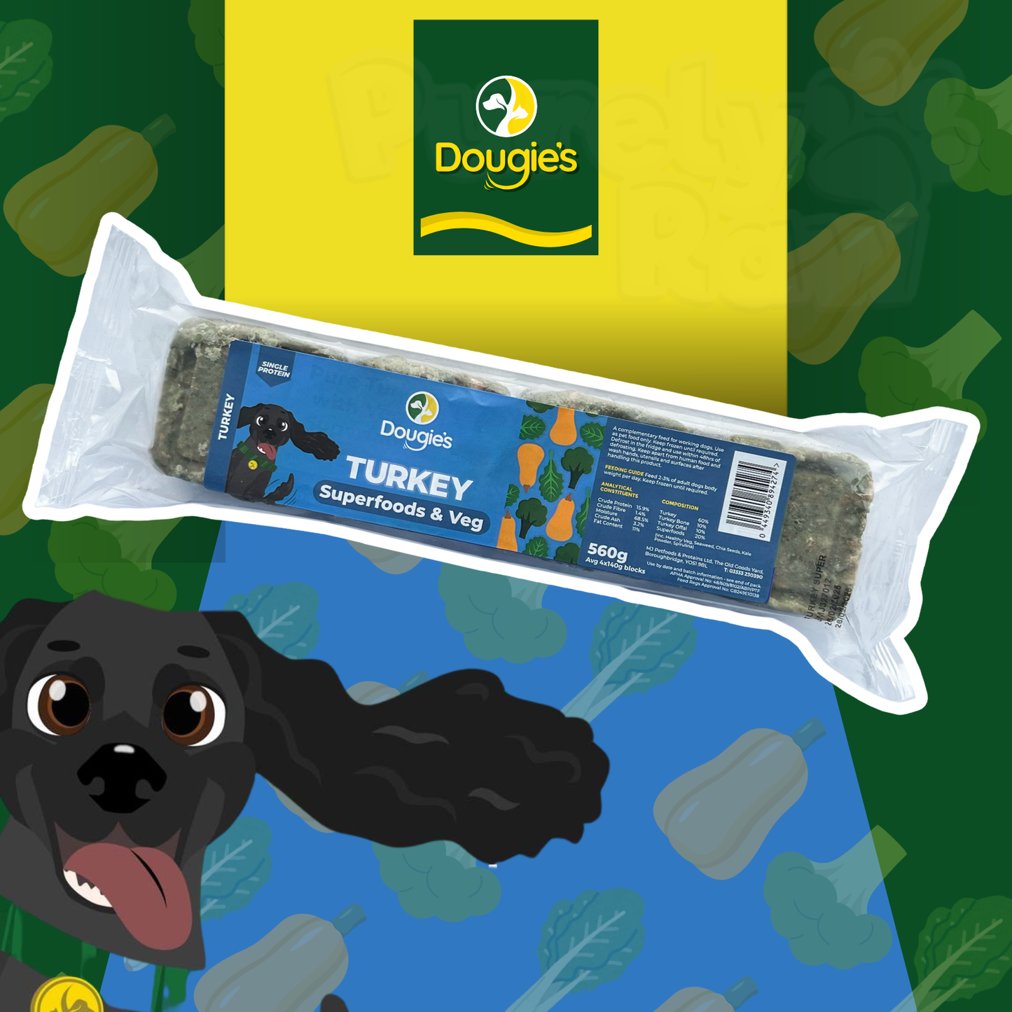Dougie's | Turkey Superfoods & Veg 560g