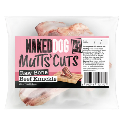 NAKEDDOG | Mutts' Cuts Raw Beef Knuckle Bones