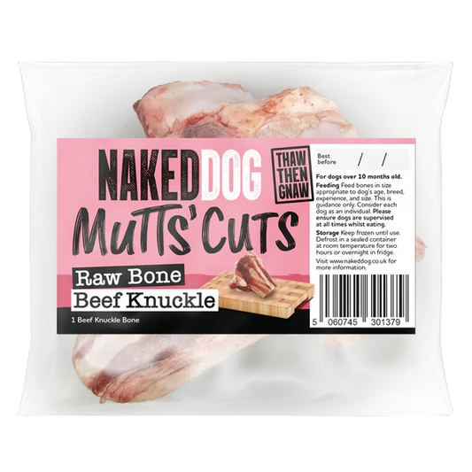 NAKEDDOG | Mutts' Cuts Raw Beef Knuckle Bones