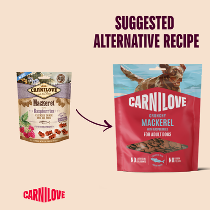 Carnilove | Mackerel with Raspberries Crunchy Dog Treats
