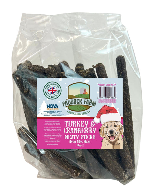 Nova | Turkey & Cranberry Meaty Stick 1kg