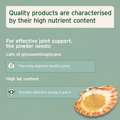 Aniforte | Green Lipped Mussel Powder for Dogs & Cats - Joint Support 250g