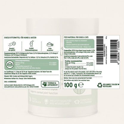 Aniforte | Green Lipped Mussel Powder for Dogs & Cats - Joint Support 250g