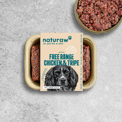 Naturaw | Free Range Chicken & Tripe 500g