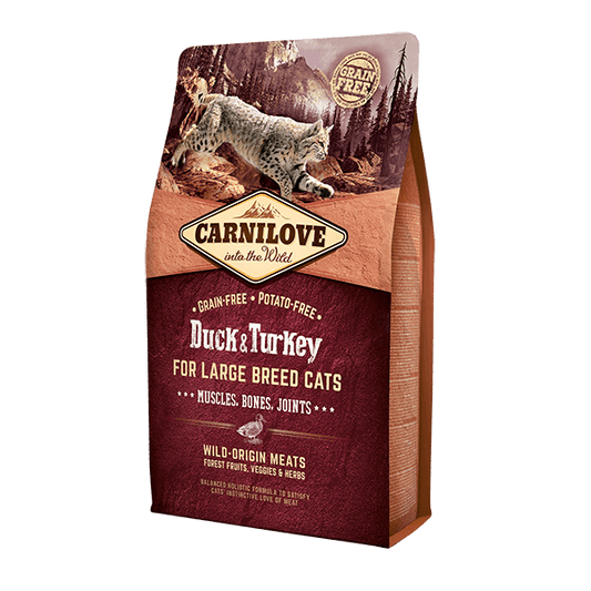 Carnilove Cat | Dry Food Duck & Tukey Large Breed 70/30